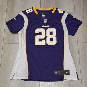 Adrian Peterson #28 Minnesota Vikings Nike NFL Jersey Women’s Small M